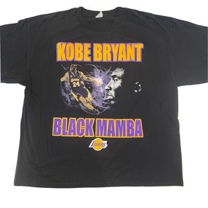 Vintage Kobe Bryant Black Mamba Lakers 2008 T-Shirt 2XL